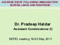 AEFI    p haldar presentation for sepio meet
