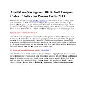3 balls golf coupon codes