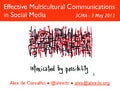 Effective Multicultural Communications in Social Media