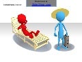 3D slide man -  holiday