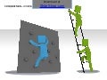 3D Square Man - Climbing 