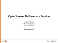 Big Data & Cloud | Open Source Paas | Paul Fremantle