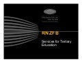 RNZFB services for tertiary students - ACHIEVE workshop