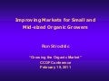 Ron Strolic organic marketing barriers
