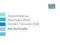 WEG 3T08 Apresentacao Teleconferencia