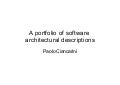 4 - Architetture Software - Architecture Portfolio