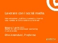 Lavorare coi social media