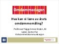 Hva kan vi lære av årets omdømmemåling?