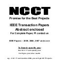 4   Sw   2009 Ieee Abstracts   Dot Net, Ncct Chennai