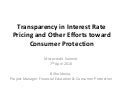 AMERMS Workshop 4: Transparency in Interest Rate Pricing (PPT by Billha Maina)