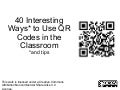 40 interesting ways_to_use_qr_codes_in_the_cla
