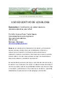 Uso educativo de los blogs