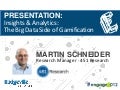 Badgeville Summit, Engage 2012 - PRESENTATION:   Insights & Analytics:  The Big Data Side of Gamification 