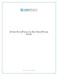 When WordPress is Not WordPress Perth