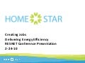 RESNET Conference Presentation: Creating Jobs Delivering Energy Efficiency