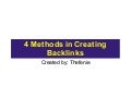 4 Methods to Create Backlinks