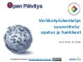 Verkkotyöskentelyn suunnittelu: opetus ja hankkeet