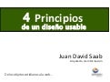 4 Principios de un Diseño Usable