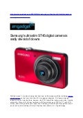 Samsung's ultra slim ST45 digital camera is sadly devoid of clowns