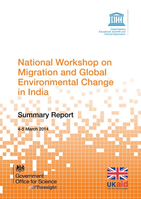 National Workshop on Migration and Global Environmental Change in India