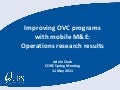 mHealth at the Community Level: Recommendations for Roll-out_Clark_5.11.11
