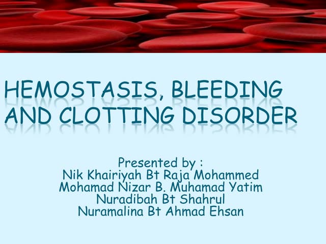 5. bleeding disorder