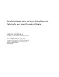 Social media adoption, policy and development: exploring the way forward for academic libraries