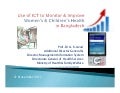 Use of  ICT to Monitor and Improve Women’s and Children’s Health in Bangladesh (English)