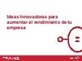 Ideas innovadoras para aumentar el rendimiento de tu empresa