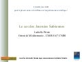 Intérêt des AAR pour la préservation et la diffusion d’un patrimoine scientifique : le cas des journées sabéennes, Isabelle PRIETO, 5 décembre 2011