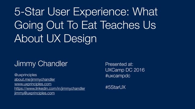 5-Star User Experience: What Going ...