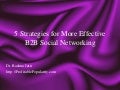 5 Strategies for More Effective B2B Social Networking