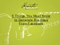 5 Things You Must Do for Facebook Business Success