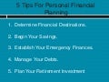 Get tips for Personal Financial Planning
