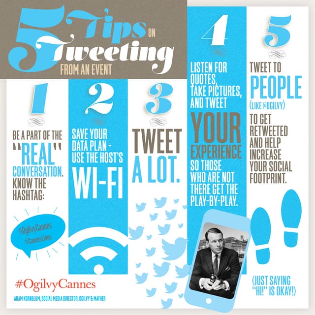 5 Tips on Tweeting from an Event - #OgilvyCannes / #CannesLions