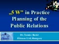 5w Pr Planning