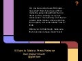 5 Ways to Make Sure Your Press Release Doesn&rsquo;t Suck 