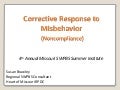 Corrective Response To Misbehavior
