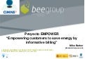 Mike Barker. Proyecto EMPOWER “Empowering customers to save energy by informative billing”