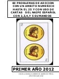 60 adiciones ambito numerico hasta 25 con uso de naipe español