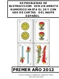60 sustracciones ambito numerico hasta 20 con uso de naipe español