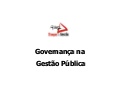 Governança na Gestão Pública