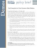 Six Principles for True Systemic Risk Reform