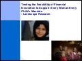Testing the Feasibility of Financial Innovation to Support Every Woman Every Child’s Mandate - Landscape Research