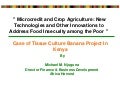 AMERMS Workshop 7: Microcredit and Crop Agriculture to Address Food Insecurity (PPT by Michael Njuguna)
