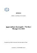 7. Press Clipping_  Jagannadham Guntupalli – The Best Manager for 2010