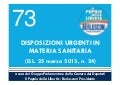 Scheda tecnica su decreto Balduzzi