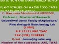 Detection and characterization of plant viruses on major food crops in togo (West Africa)
