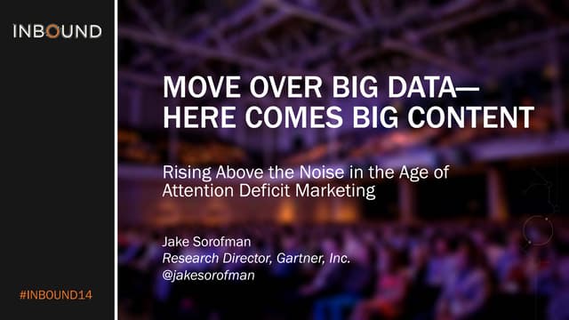 MOVE OVER BIG DATA - HERE COMES BIG...