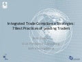 Integrated Trade Compliance Stratgey: 7 Best Practises of Leading Traders